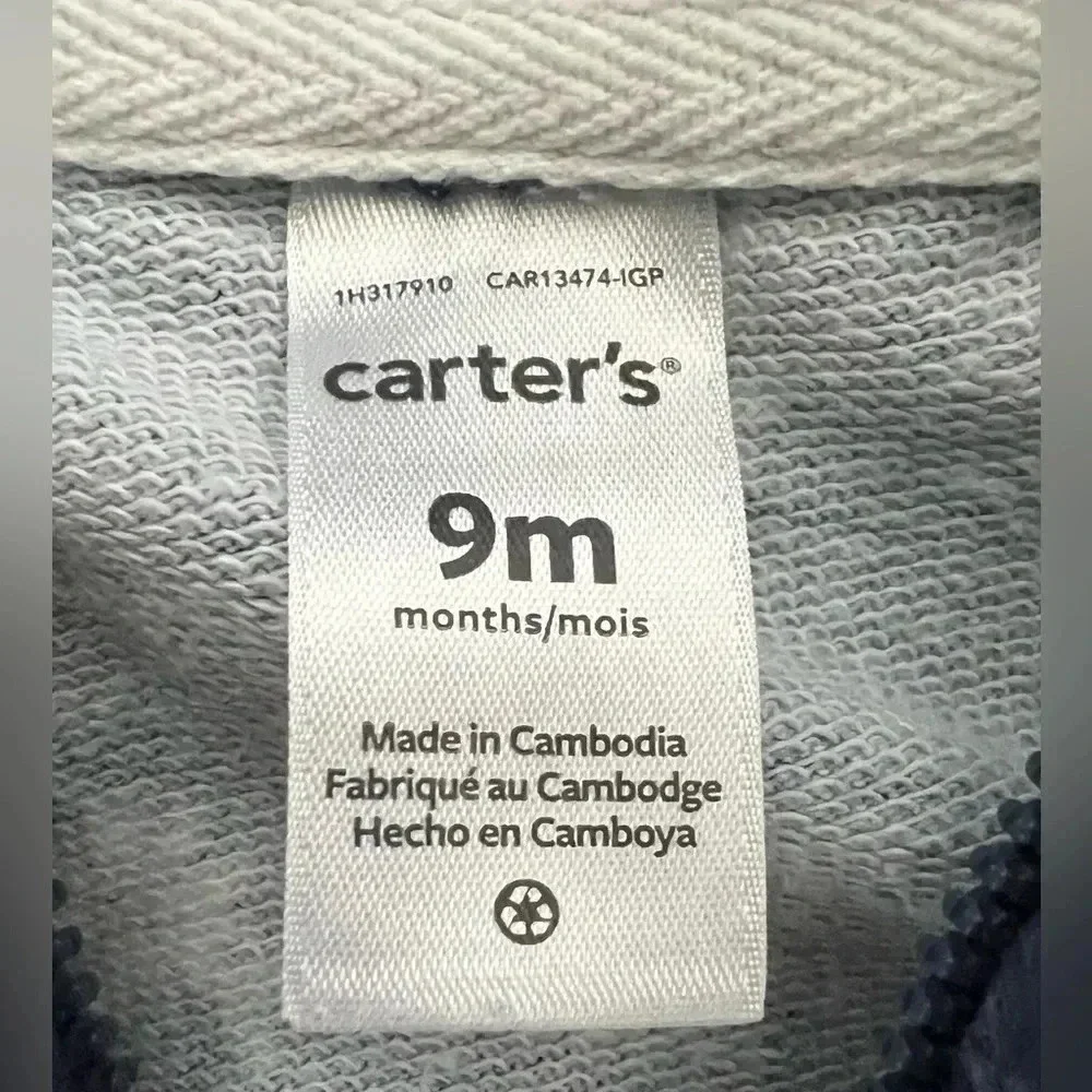 Carter’s | infant girls hoodie. Size: 9M